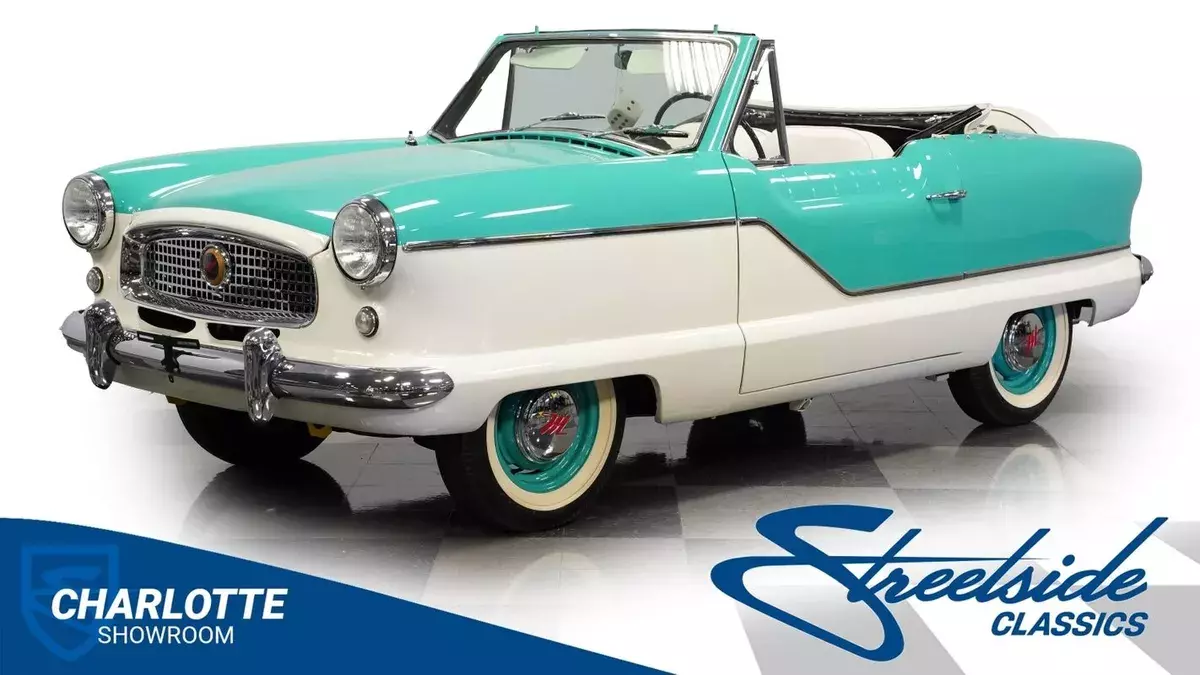 AMERICAN MADE AMERICAN ENGINEERED ANTIQUE CLASSIC VINTAGE CONVERTIBLE SOFT TOP 1960 Nash Metropolitan Series IV Convertible