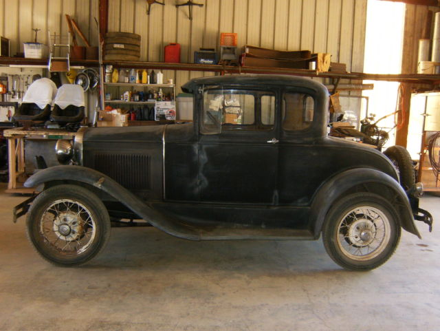 Ant. 1931 Model A Ford Rumble Seat Coupe Survivor Original Runs and Drives good 1931 Ford Model A Rumble seat coupe