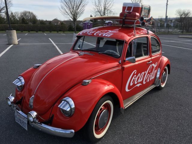 Antique 1968 VW Beetle "Coca Cola" Tribute 1968 Volkswagen Beetle - Classic Beetle