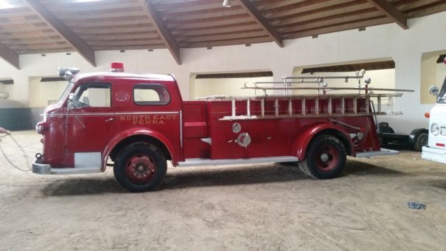 Antique RED 1949 American LaFrance Foamite Fire Engine Truck 1949 Other Makes American La France