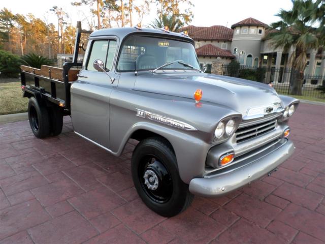 Apache 1 Ton (3800): 305 V8, 4 Speed, Dually, Custom Wood Bed, Frame Off Resto! 1959 Chevrolet Other Pickups FREE SHIPPING!