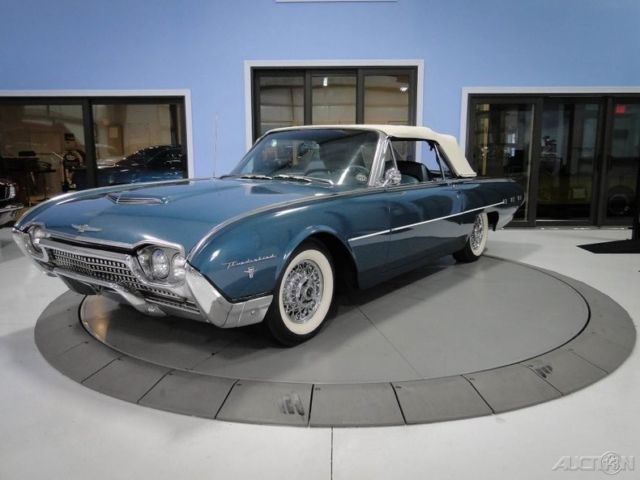Artesian Turquoise Sports Roadster Convertible 1962 Ford Thunderbird