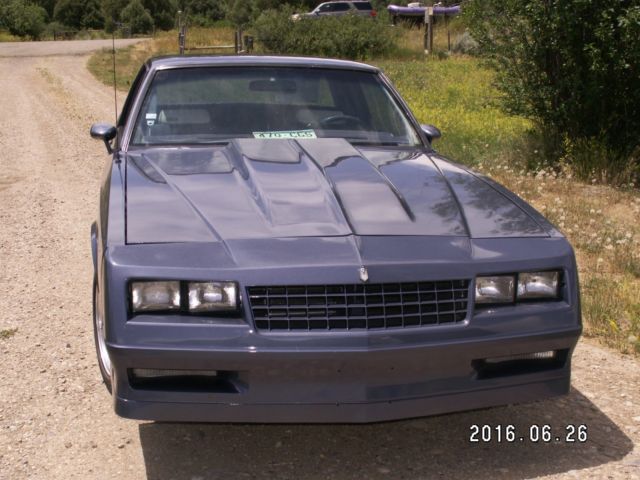 Attention-getting blue/blue 1984 Monte Carlo SS Rare Bench Seat, new paint 1984 Chevrolet Monte Carlo SUPER SPORT