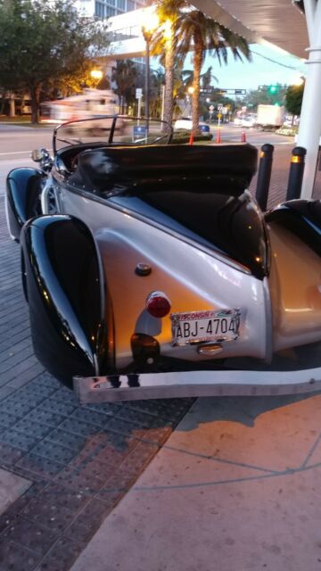 1936 Replica/Kit Makes Auburn Speedster gray leather trim - photo 4