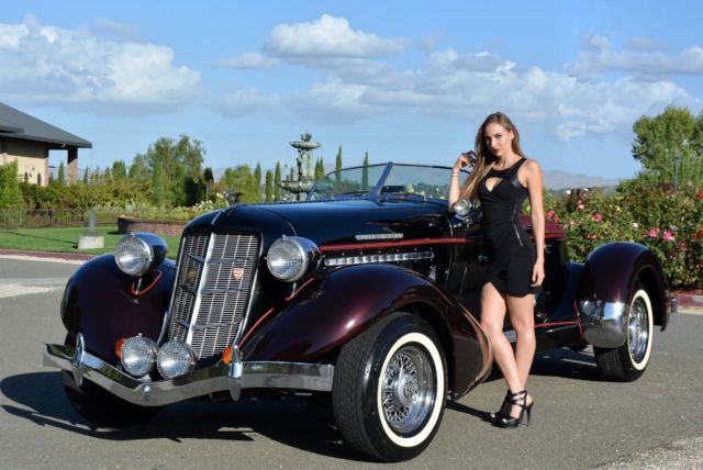 AUBURN BOATTAIL SPEEDSTER RARE 5 SEAT BUILT IN '71 LOW MILES BEAUTIFUL COND 1936 Other Makes