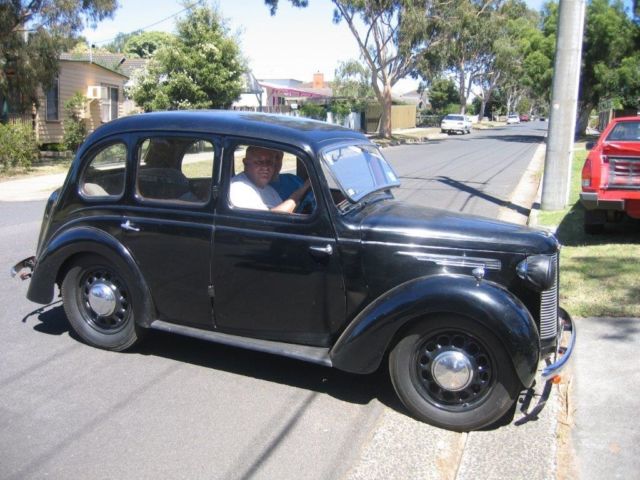 AUSTIN 8 SEDAN 1947 VGC ORIGINAL 42,000 MILES NO RUST PLATE KJ860 (BLACK/WHITE) 1947 Austin AUSTIN 8 SEDAN