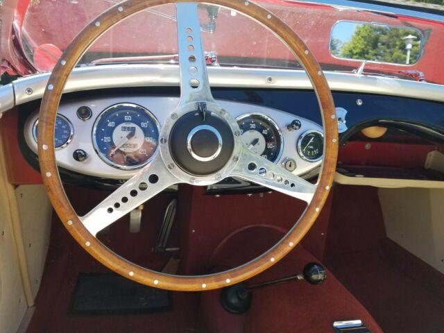 1955 Austin Healey 100 - 4; BN1 bone leather with red piping - photo 6