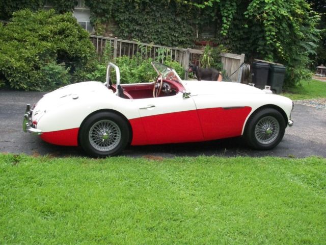 1960 Austin Healey 3000 White / Red - photo 11