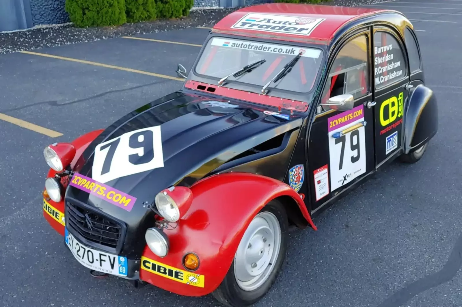 Authentic Citroen 2CV race car from a British 2CV Racing Series 1966 Citroën 2cv 2CV Race Car