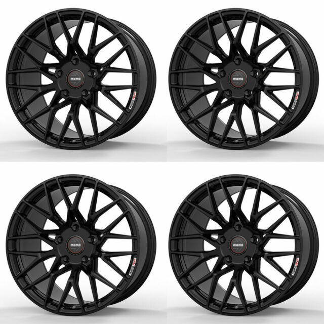 19" MOMO RF-20 Gloss Black 19x8.5 19x10 Wheels Rims Fits Infiniti M37 M56 - photo 11