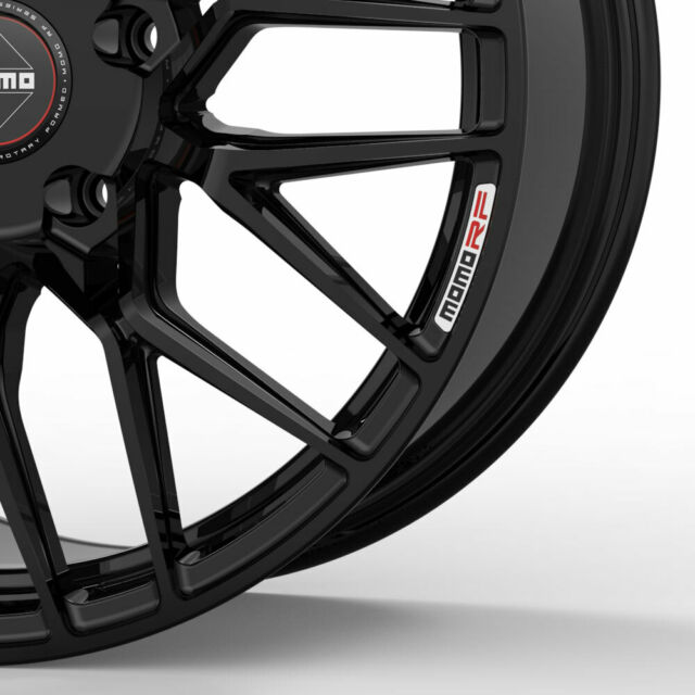 19" MOMO RF-20 Gloss Black 19x8.5 19x10 Wheels Rims Fits Infiniti M37 M56 - photo 5