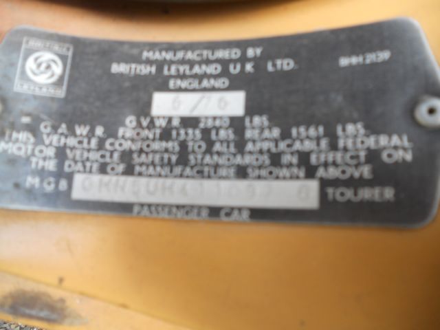 1977 MG MGB MK IV - photo 8