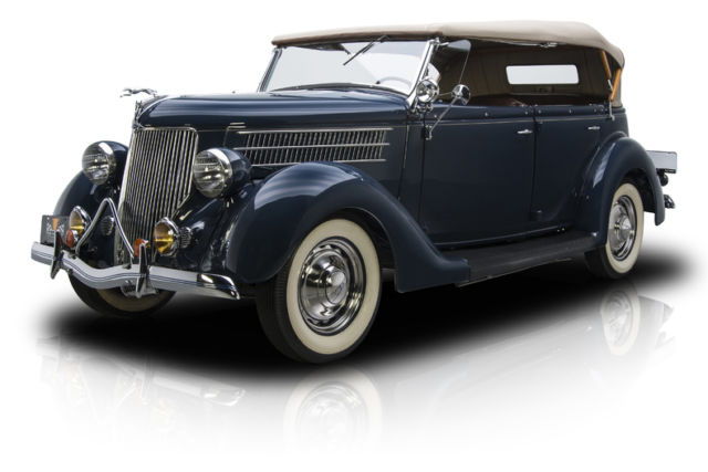 Award Winning Frame Off Restored Phaeton Convertible 221 Flathead 8 Three Speed 1936 Ford Phaeton