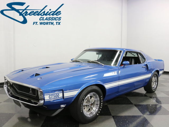 AWESOME ACAPULCO BLUE GT500, FACTORY CORRECT W/ A/C & BRAKE UPGRADE, MARTI RPRT! 1969 Ford Mustang Shelby GT500
