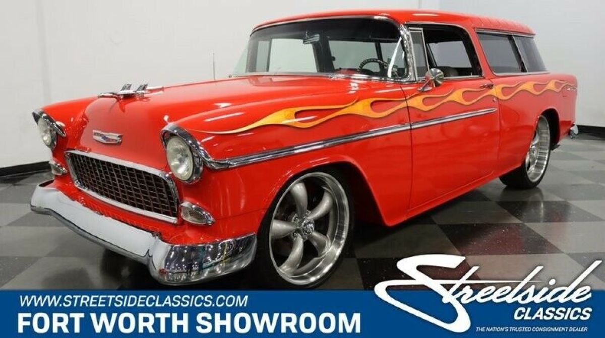 Awesome Prof Build! Built 383 Stroker V8, Auto, A/C, Leather, Custom Paint, Wow! 1955 Chevrolet Nomad
