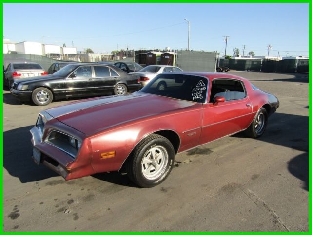 B 1978 Pontiac Firebird 8-Cylinder Gas Automatic NO RESERVE 1978 Pontiac Firebird