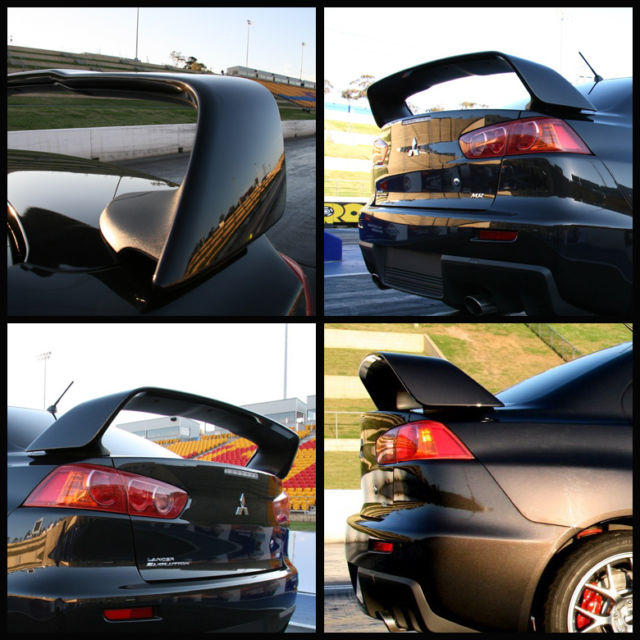 2008-2017 Mitsubishi Lancer EVO 10 [EVO-X Style] Rear Trunk ABS Spoiler Wing - photo 7