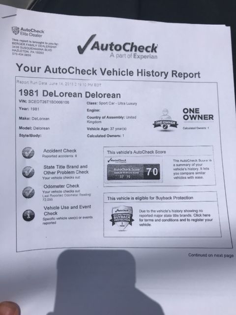 1981 DeLorean 1981 DeLorean DMC-12 - photo 8