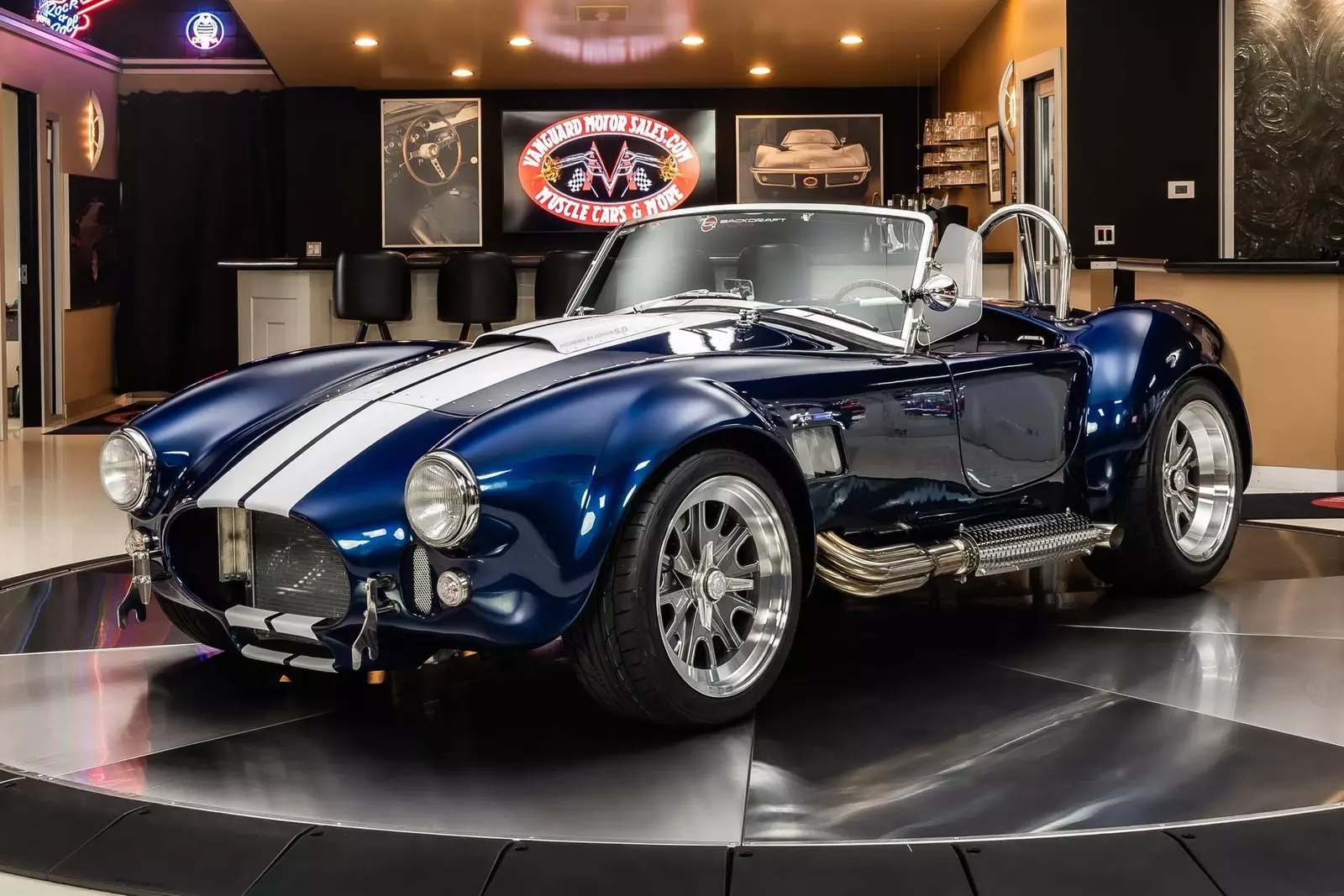 Backdraft RT4! Ford 5.0L Gen 3 Coyote, Tremec TKO 5-Speed, PS, Dropped Footbox 1965 Shelby Cobra Backdraft