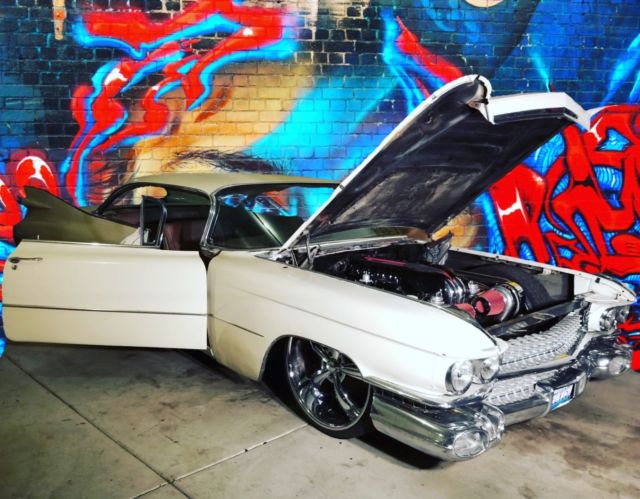 Bagged twin turbo 1959 Cadillac show car custom Hotrod rat rod project streetrod 1959 Cadillac DeVille