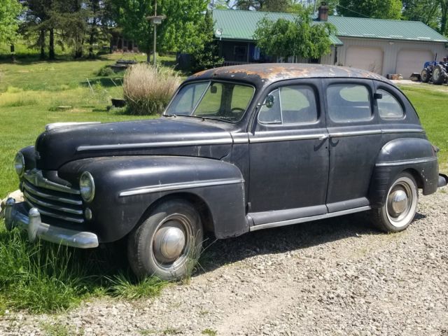 BARN FIND 1948 FORD SUPER DELUXE 4DR 1948 Ford SUPER DELUXE