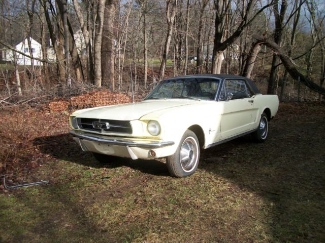 Barn find 1965 Mustang coupe needs restoration 6 cyl. 103K in storage 25 years 1965 Ford Mustang