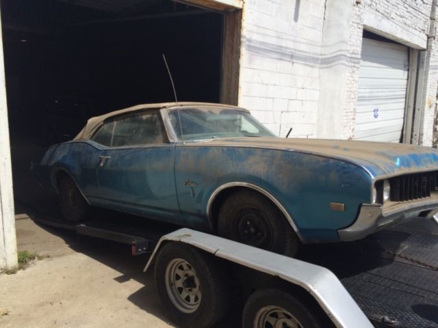 Barn Find 1969 Oldsmobile Cutlass Convertible 1969 Oldsmobile Cutlass S