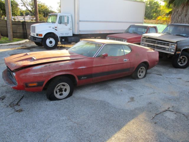 barn find 1973 ford mustang mach 1 big block C4 trans 1973 Ford Mustang 1973 ford mustang mach 1 big block C4 trans
