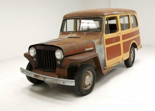 Barn Find Metal “Woody” Look “Go Devil” Inline 4 1947 Jeep Wagoneer