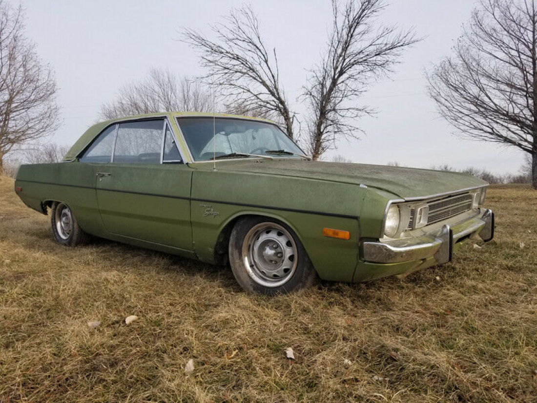 BARN FIND! NO RESERVE! Very Original Swinger Inline 6 AC With Over 50 Photos! 1972 Dodge Dart