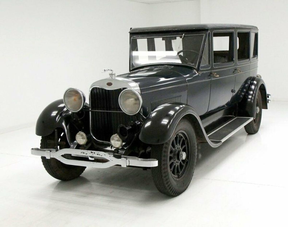 Barn Find Runs Smoothly Cloth Interior Blue And Black Exterior 1928 Lincoln Model L Sedan