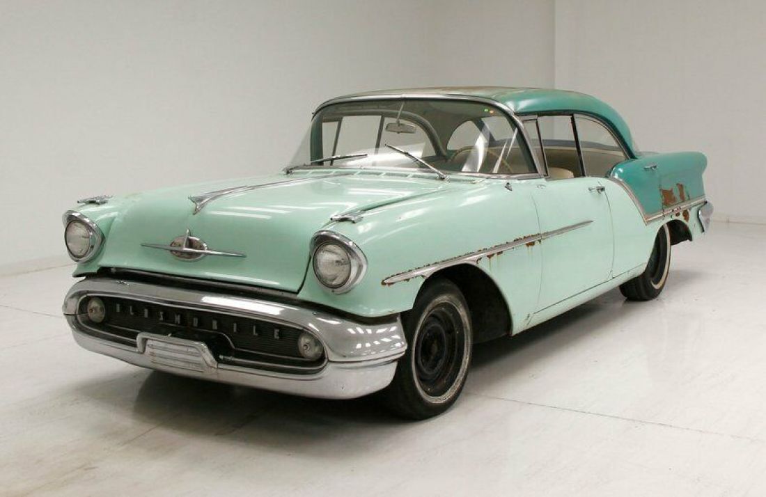 Barn Find/All Original Parts Present/Original Paint/370ci V8 4 Barrel 1957 Oldsmobile 88 Hardtop
