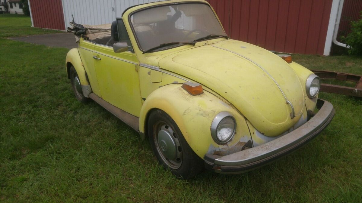 Barn Fresh! 1974 VW Volkswagen Super Beetle Convertible 1974 Volkswagen Beetle - Classic