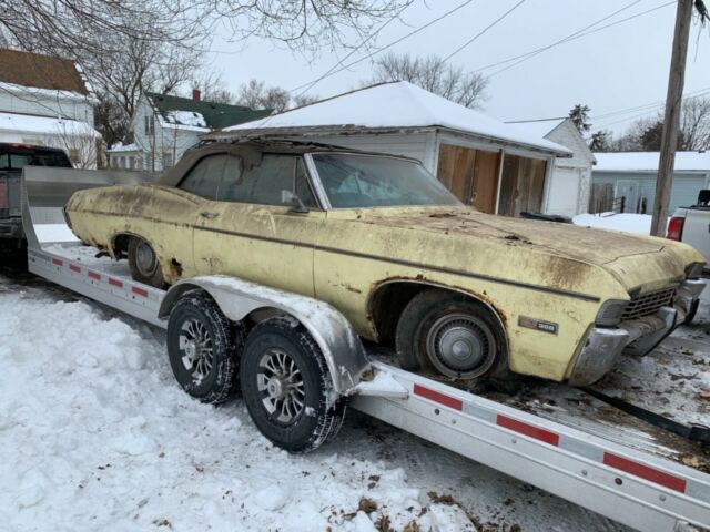 Barnfind 1968 IMPALA SS 396 Convertible Ps,Pb,Ac, Pw, Power seat, remote mirror 1968 Chevrolet Impala SS
