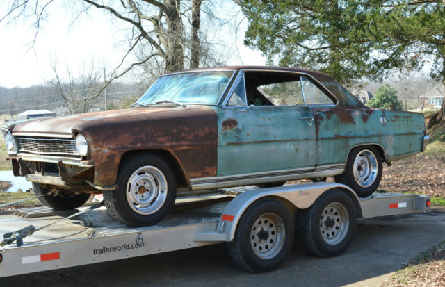 BARNFIND!! ORIGINAL 1966 CHEVY II NOVA SS 2 DOOR HARDTOP PROJECT 1966 Chevrolet Nova SUPERSPORT 2 DOOR HARDTOP L79 CLONE?