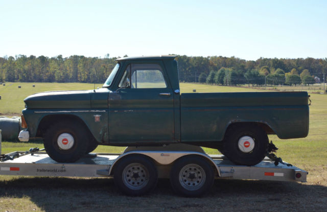 BARNFOUND/ALL ORIGINAL 1964 CHEVROLET C10 SWB FLEETSIDE PICKUP TRUCK PROJECT 1964 Chevrolet C-10 SHORT/WIDE BED