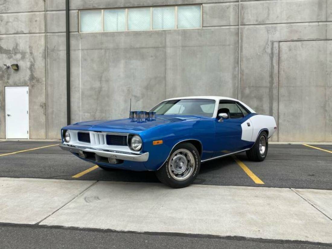 Barracuda Cuda 360 Hillborn Fuel Injection 500 Horsepower Hot Rod Mag 11 Sec car 1973 Plymouth Barracuda