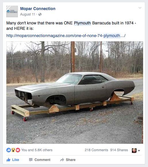 1974 Plymouth Barracuda NONE - photo 11