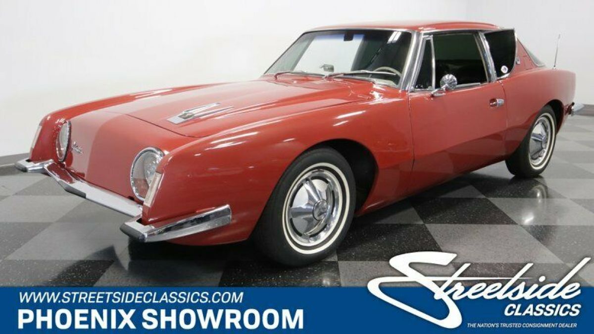 Barth Stude V8 Auto Classic Vintage Collector Edelbrock Red Black Restored Recei 1963 Studebaker Avanti