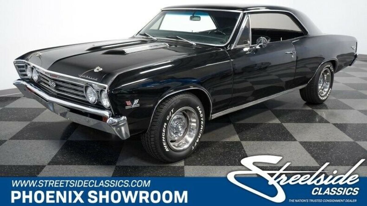 BBC V8 Manual Classic Vintage Collector Super Sport 138 Black Chevy 1967 Chevrolet Chevelle SS 454