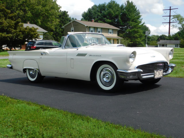 1957 Ford Thunderbird RARE Factory Opts, 3-Spd w/OD (video) - photo 4