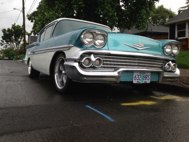 Beautiful 1958 Chevrolet Biscayne 2 Door Fresh Rebuilt Engine and Upholstery 1958 Chevrolet Biscanye