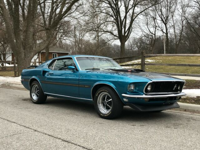 BEAUTIFUL 1969 Ford Mustang Mach 1, Gulfstream Aqua/Black Interior, 351, SHARP!! 1969 Ford Mustang