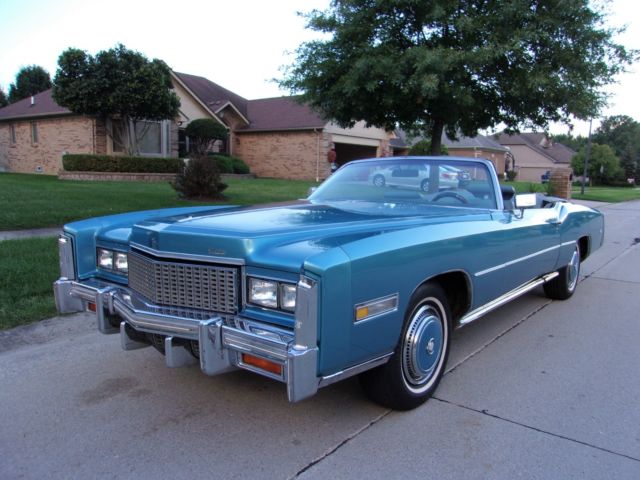 BEAUTIFUL 1976 CADILLAC ELDORADO CONVERTIBLE - RARE COLOR COMBO - NO RESERVE!!! 1976 Cadillac Eldorado ELDORADO CONVERTIBLE