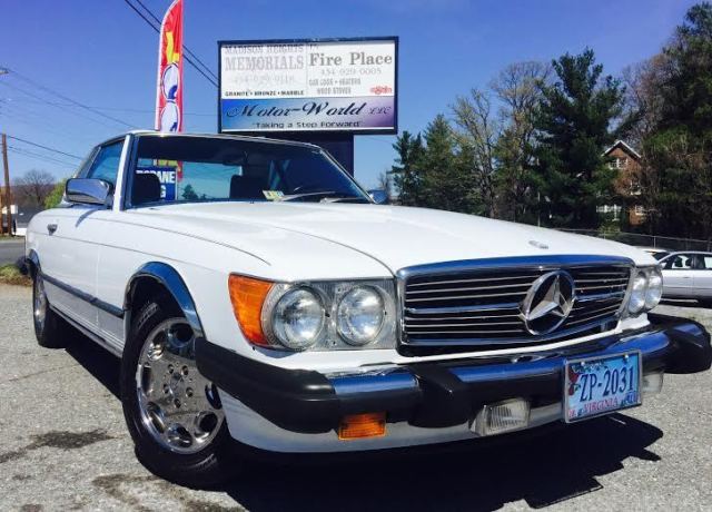 Beautiful 1987 Mercedes-Benz 560SL Numbers Matching! White Hard & Soft Tops 119K 1987 Mercedes-Benz 500-Series 560SL