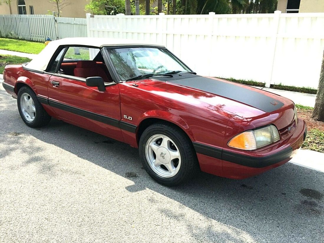 BEAUTIFUL 1988 FORD MUSTANG LX 5.0 CONVERTIBLE, FOX BODY, ALL STOCK, RUNS GREAT! 1988 Ford Mustang LX 5.0 V8 Convertible