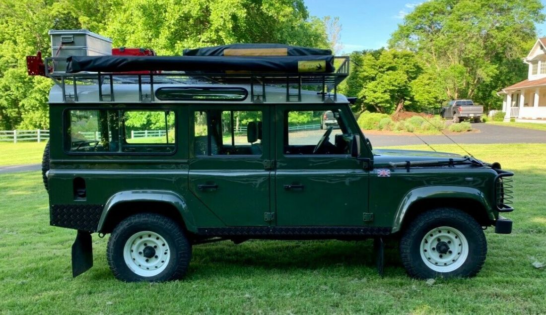 Beautiful 1993 Land Rover Defender 110 with Snorkel and Air Conditioning 1993 Land Rover Defender 110