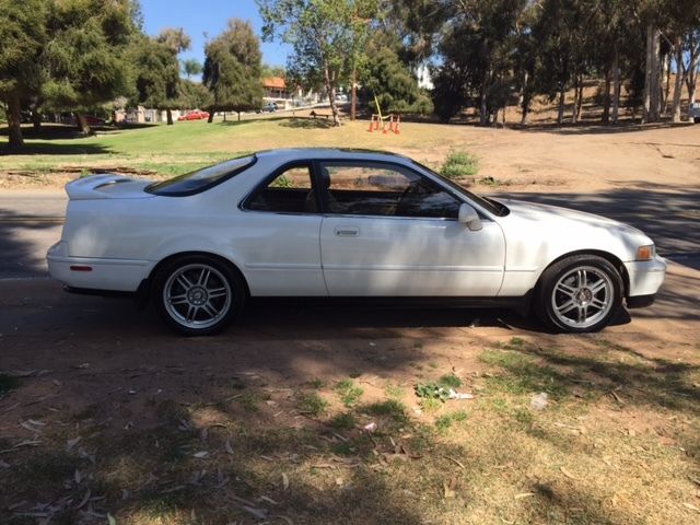 Beautiful 1994 White Acura Legend Coupe with Spoiler 1994 Acura Legend