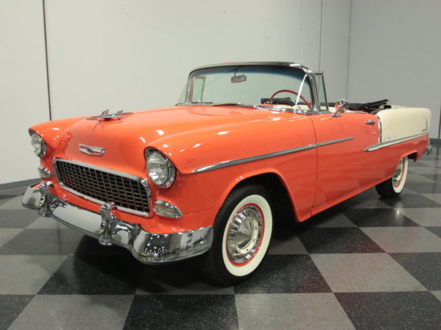 BEAUTIFUL '55 DROPTOP, FRAME-OFF RESTORATION, 350 V8, 4BBL, AUTO, PWR FRNT DISC 1955 Chevrolet Bel Air/150/210