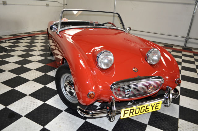 Beautiful 59 Bugeye Red over Black Upgraded 1275 Ready to Show and Go see VIDEO! 1959 Austin Healey Sprite